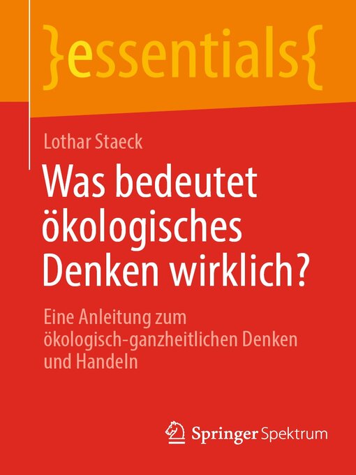 Title details for Was bedeutet ökologisches Denken wirklich? by Staeck Lothar - Available